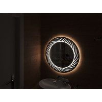 Зеркало с подсветкой для ванной комнаты Лацио 85 см
